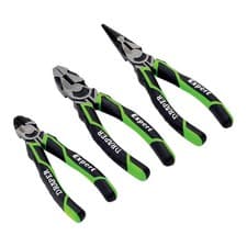 Image of Draper Expert 3pc Pliers Set Side Cutter Long Nose Combination Lifetime Warranty