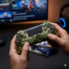 Image of Authentic Sony PS4 V2 Controller DualShock 4 Wireless Genuine Jet Black UK Ship