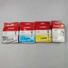 Image of Original Canon Ink Cartridge PGI-9 BK / Cyan / Yellow / Clear Multipack 4 Pack