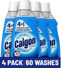 Image of Calgon 4-in-1 Washing Machine Cleaner & Water Softener Gel - 750ml - Pack of 4