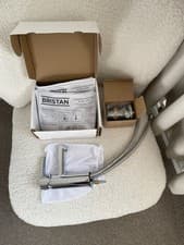 Image of Bristan Nero Mono Basin Mixer Tap Bristan Round Clicker Slotted Waste Chrome NEW