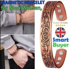 Image of Copper Magnetic Therapy Bracelet / Bangle 6 Magnet Arthritis Relief, Unisex