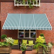 Image of Garden Patio Manual Awning Canopy Sun Shade Shelter Retractable 4 Size 5 Colour