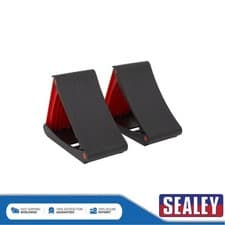 Image of Sealey Folding Wheel Chocks Pair WCF01
