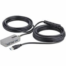 Image of Startech Usb Hub Usb 3.2 Gen 1 Type A Silver Black 4 Total Usb PortS