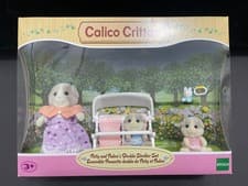 Image of Sylvanian Families Guinea Pig Patty & Paden Double Stroller Set Calico Critters