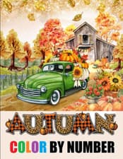 Image of Autumn Season Color by Number Adult Coloring Book: Large Print Color by Numbers