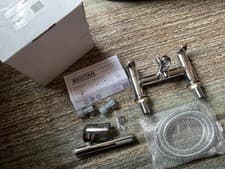 Image of Bristan OR BSM C Orta Bath Shower Mixer Tap with Hose & Handset - Chrome Plated