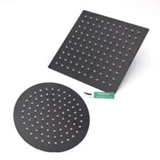 Image of 200MM/300MM/400MM Square Round Shower Head Wall/Ceiling Mount Top Sprayer Black