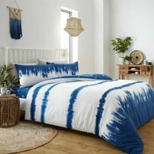 Image of TIE DYE DUVET COVER QUILT COVER SET +PILLOW CASES REVERSABEL BEDDING SET