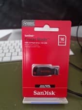 Image of SanDisk Cruzer Blade USB 2.0 Flash Drive 16GB Brand New Sealed
