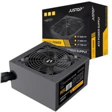 Image of JUSTOP X-CORE 750W PSU Power Supply Desktop PC ATX 12cm Fan PCI-E 6x SATA 8-Pin