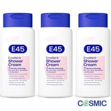Image of 3 X E45 Emollient Shower Cream 200ML