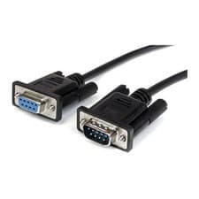 Image of StarTech 500mm Black Straight Through Serial Cable - DB9 M/F