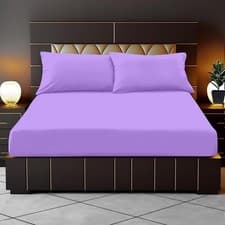 Image of 400TC Egyptian Cotton Fitted Sheet 25cm, 35cm & 40cm Deep Single Double King UK