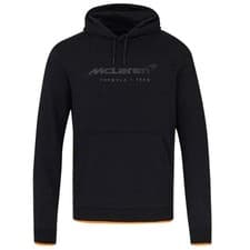Image of McLaren F1 Team Black Core Essentials Front Stealth Logo Hoodie