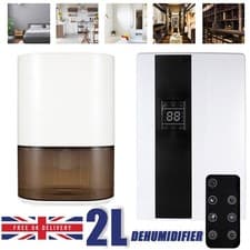 Image of Portable 2200ml Dehumidifier with Air Purifier Home Condensation Moisture Damp