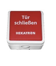 Image of Hekatron manual release button HAT 02 IP20 white/red for fire door