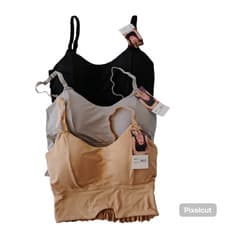 Image of Non-wired soft comfort embroidery bra everyday wear padded