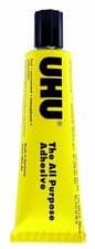 Image of UHU ALL PURPOSE GLUE 60ml SIZE TUBES STRONG CLEAR ADHESIVE