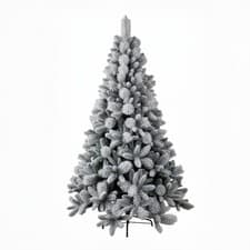 Image of Christmas Tree Green Snowy Boulder Pine Helsinki Fir Tip Bushy Xmas Decor 5FT UK