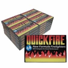 Image of 24 x Fire Lighters Long Burning Firelighters QuickFire Barbecue Oven Flame Fast