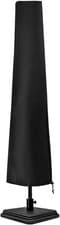 Image of Waterproof Parasol Cover with Zipper Outdoor Garden Patio Black Umbrella Cover