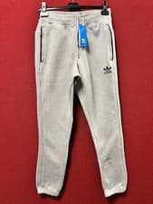 Image of Adidas Fleece Track Pants Grey Small TD122 HH 04