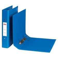 Image of 10x A4 Ring Binder 40mm Polypropylene 2 Ring Blue Office Depot 5809653