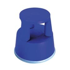 Image of 2Work Plastic Step Stool with Non-Slip Rubber Base 430mm Blue T7/Blue 2W05000