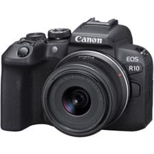 Image of Canon R10 with RF-S 18-45mm lens - 1 Year Warranty - FREE UK Delivery