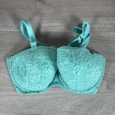 Image of Ann Summers Bra Sexy Lace Aqua Plunge Bra Size 34E Brand New, No Tags Lace