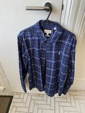 Image of Jack Wills Men’s Blue Checked, Long Sleeved Shirt