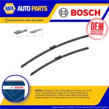 Image of 2x Wiper Blades (Pair) Flat Aero type A965S 3397118965 Bosch Aerotwin 700/600mm