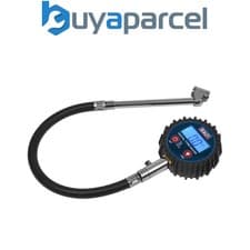 Image of Sealey TST003 Digital Tyre Pressure Gauge with Twin Push-On Connector