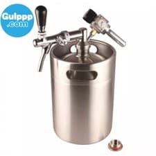 Image of 5L Mini Keg, 5L Growler With Heavy Duty Regulator & Compensator Tap