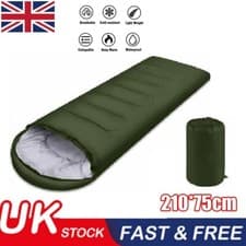 Image of 4 Season Sleeping Bag Waterproof Outdoor Camping Hiking Envelope Single Zip Bag