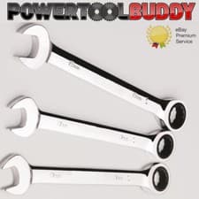 Image of Ratchet Spanner Combination Fixed Head Wrench Metric 8mm To 19mm