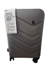 Image of IT Luggage Chevron 8 Wheel Hard Case Expandable 54.5cm Charcoal TSA Lock