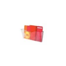 Image of Deflecto Linking Wall File Pocket A4 Clear Pack of 3 73601