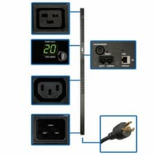 Image of Tripp Lite 3.2-3.8kW Single-Phase Monitored PDU, 200-240V Outlets (20-C13,4-C19)