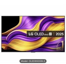 Image of LG OLED65G56LS 55 Inch OLED Evo AI G5 4K Smart TV