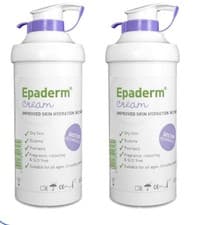 Image of 2x Epaderm 2-in-1 Emollient and Skin Cleanser Cream 500g