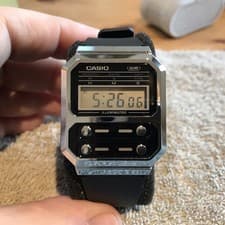 Image of Vintage Casio A100WE with Rubber Strap - Module 3503