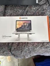Image of Griffin Elevator Laptop Riser Stand Desk Chrome Silver MacBook BRAND NEW!