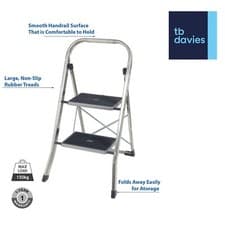Image of TB Davies 2 & 3 Tread Step Ladder Slimline Aluminium Step Stool
