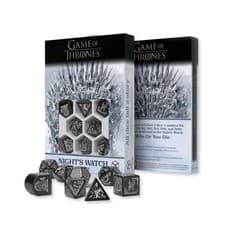 Image of Game of Thrones Night's Watch Polyhedral Dice Set 8pc Q-Workshop RPG DND