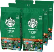 Image of STARBUCKS House Blend, Medium Roast, Ground Coffee 200G (Pack of 6)