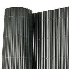 Image of NEW! 1m x 5m Grey PVC Outdoor Garden Fencing Privacy Screen Roll