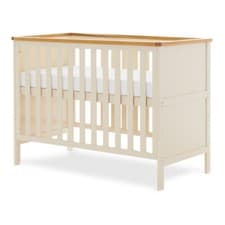 Image of Obaby Evie MINI Cot Bed Cashmere or White - Toddler BED Optional Storage Drawer